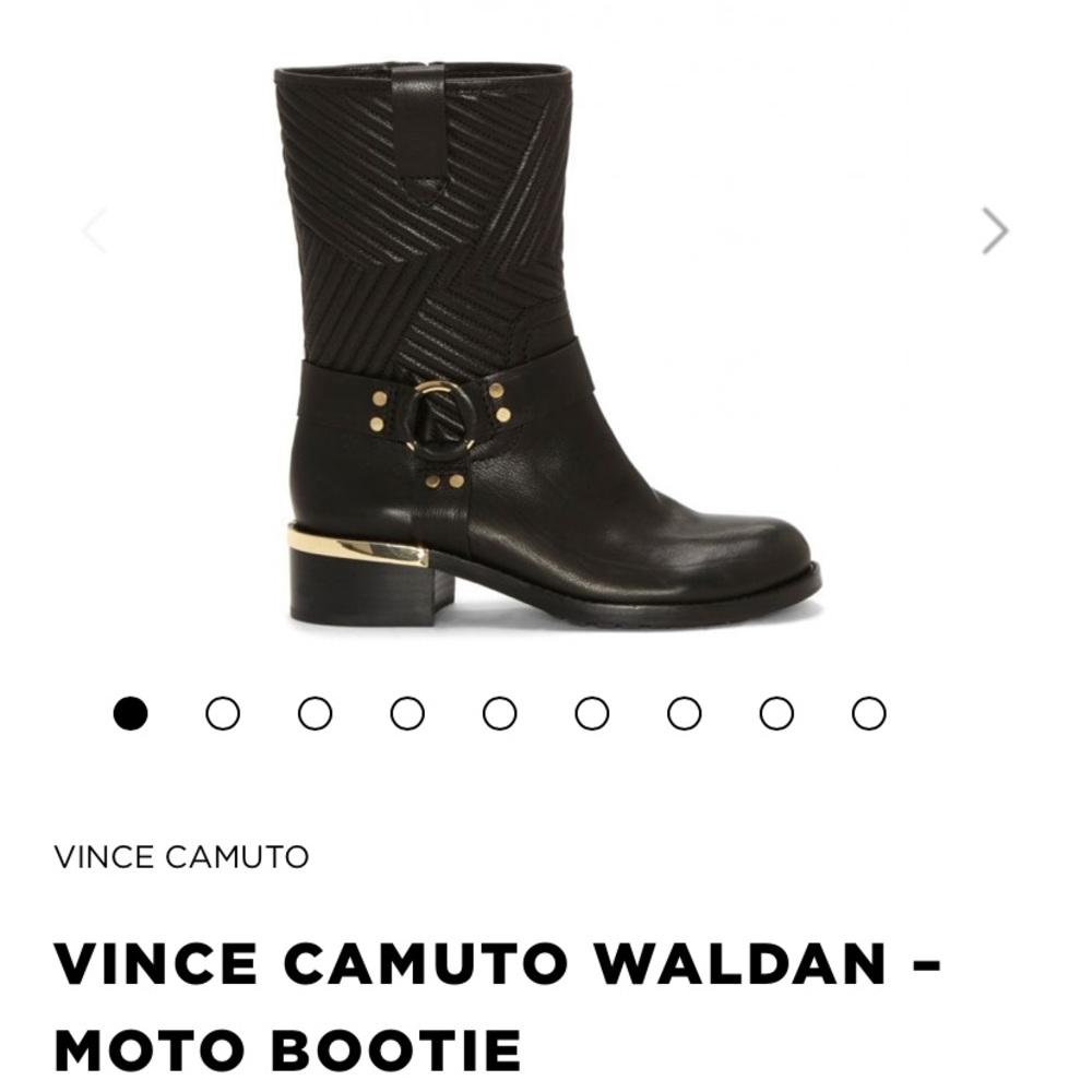 *NWT* Vince Camuto Black Leather Waldan Booties